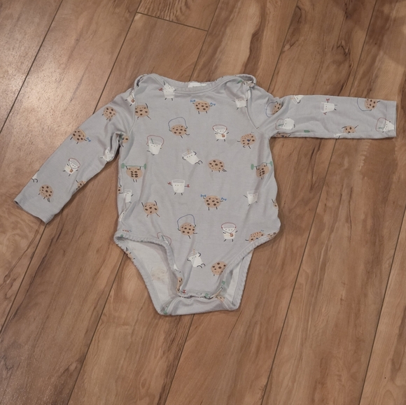 Angel Dear Baby Onesie 18-24 Month, Milk And Cookies Workout Design - Picture 1 of 4